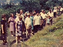 1972 červenec dvoudenní zájezd Holovousy, Ratiboř, zůčastnilo se 48 členů