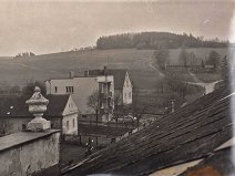 Pohled ze střechy školy na Strážnici