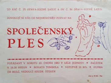 ZO KSČ pořádá Společenský ples