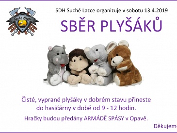 Sběr plyšáků s SDH pro Armádu spásy