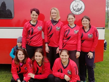 1. místo žen v okrskovém kole v požárním sportu 2019
