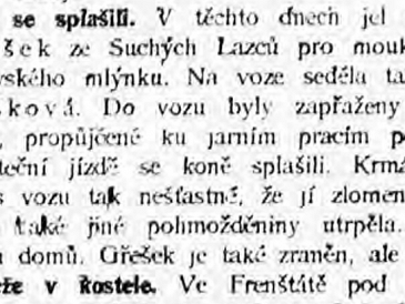 Koně se splašili 1916