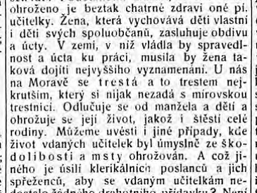 Trestání vdaných učitelek - Šitavancová