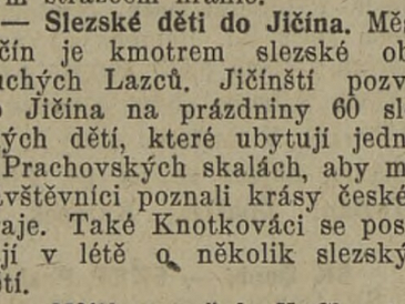 Slezské děti do Jičína - 1946