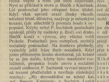 Volební ruch v enklávách - Suché Lazce 1906