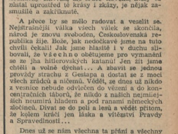 Deník nová svoboda, Pozdrav rodnému kraji - Fran Směja