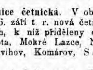Nová četnická stanice 1894