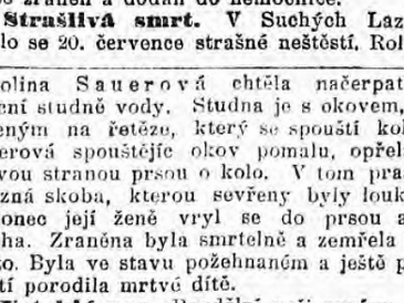 Strašlivá smrt v Suchých Lazcích