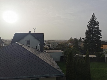 Suché Lazce stejně jako celou Evropu zasáhl písečný prach ze Sahary