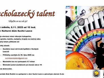Pozvánka na akci - Sucholazecký talent