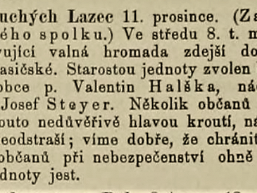 Založení hasičského spolku