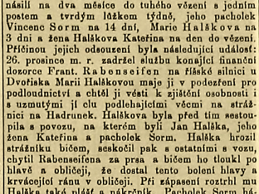 Jan Halška ze Suchých Lazec odsouzen za zločin veřejného násilí na dva měsíce