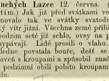 Bouře s krupobitím způsobil značné škody