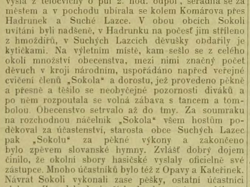 Výlet TJ Sokol na Přerovec spojený s veřejným cvičením
