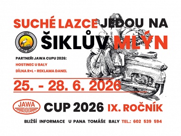 Pozvánka na přípravu jezdců - Suché Lazce jedou na Šiklův mlýn 2026