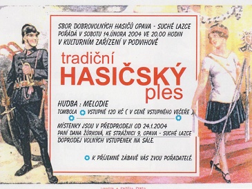 Pozvánka na tradiční HASIČSKÝ PLES 2004