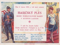 Pozvánka na Hasičský ples 1935