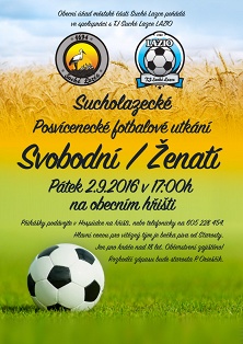 Posvícenecké fotbalové utkání Svobodní Ženatí 2016