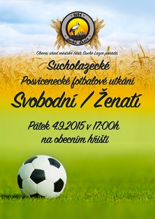 Posvícenecké fotbalové utkání Svobodní Ženatí