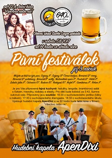 Pozvánka na Pivní festiválek 2017 - již 3. ročník