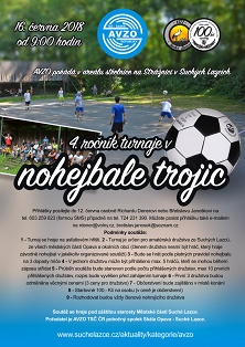 Pozvánka na turnaj v nohejbale trojic 2018 na Srážnici