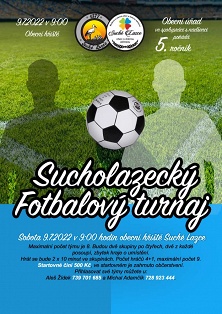 Pozvánka na Sucholazecký fotbalový turnaj 2022