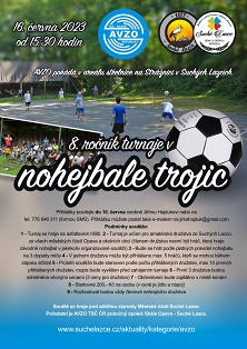 Pozvánka na turnaj v nohejbale trojic 2023 na Strážnici