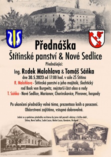 Pozvánka na přednášku: Štítinské panství & Nové Sedlice