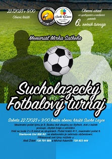 Pozvánka na Sucholazecký fotbalový turnaj 2023