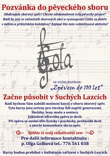 Pozvánka do pěveckého sboru