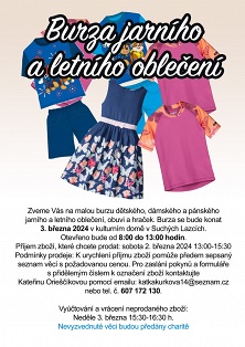 Pozvánka na burzu jarního a letního oblečení