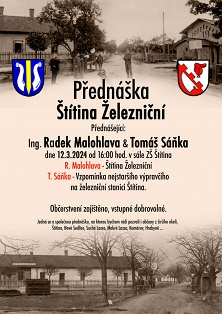 Pozvánka na přednášku: Štítina Železniční