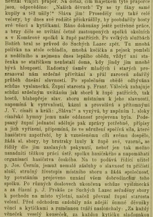 Slavnost desetiletého trvání sboru dobrovolných hasičů v Suchých Lazcích