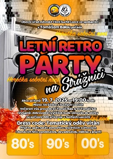 Pozvánka na Letní retro párty na Strážnici