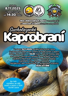 Pozvánka na sucholazecké kaprobraní 2025