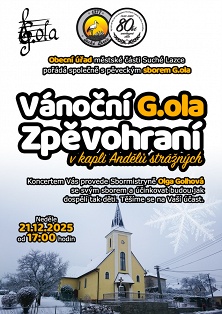 Pozvánka na Vánoční G.OLA Zpěvohraní