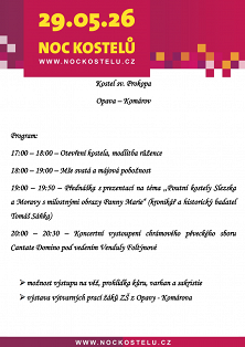 Pozvánka na Noc kostelů 2026
