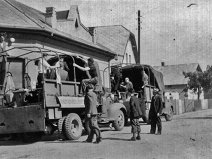 Návštěva kmotrů z Jičína rok 1946