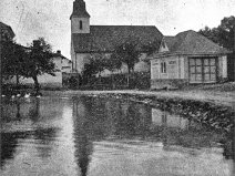 Kaple z dobové pohlednice rok 1940 (zdroj: paní Jedličková, děkujeme)
