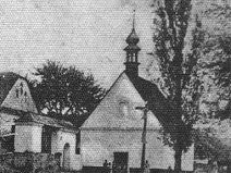 Stará kaple sávala na jiném místě foto z r. 1722