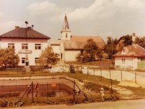Náves s rybníkem 1965