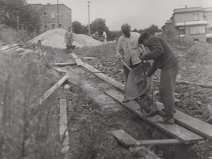 Výstavba hasičárny 1973