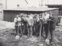 zleva: Fr. Ondrášek, F. Halška, Vojtěch Meixner, Ivan Kubica, Jan Sedláček, Fr. Ryba