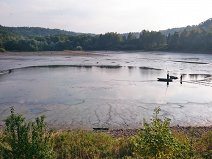 Výlov ryb na přehradě Sedlinka září 2016