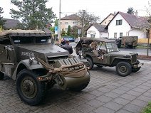 Přehlídka bojové techniky 1. československé tankové brigády