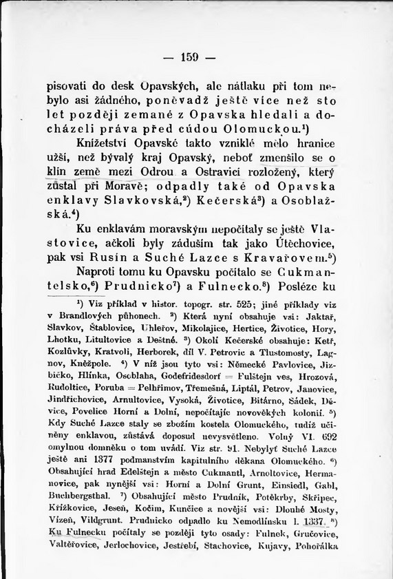 Vincenc Prasek: Historická topografie země Opavské - str. 131