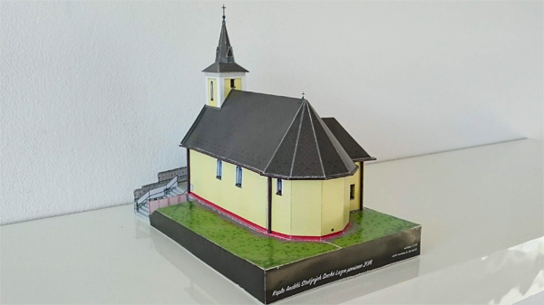 vystřihovánka Kaple Andělů strážných